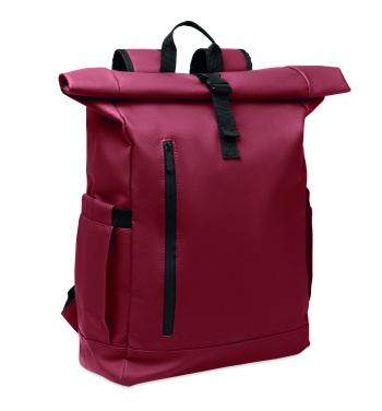 Logo trade promotional giveaways picture of: Rolltop laptop rucksack 600D
