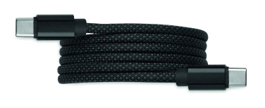 Logo trade business gifts image of: Braided magnetic cable in RPET