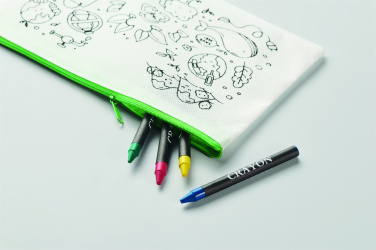 Logotrade promotional products photo of: Pencil case with 4 crayons