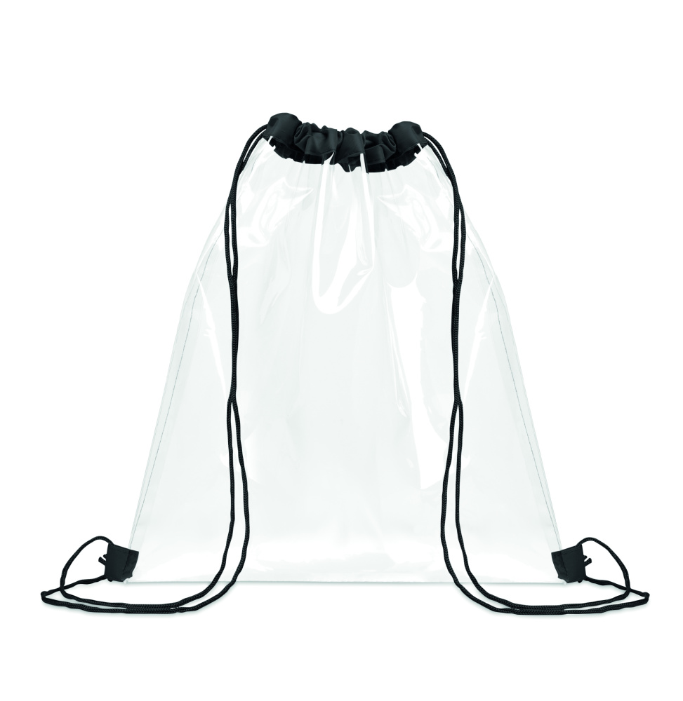 Logotrade corporate gift picture of: Transparent drawstring bag
