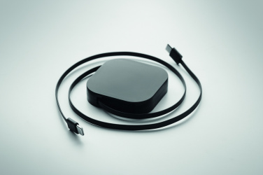 Logo trade promotional gift photo of: 100W retractable charging cable