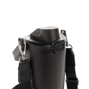 Logotrade advertising products photo of: Avira Ayala RCS re-steel duosip lockable crossbody tumbler