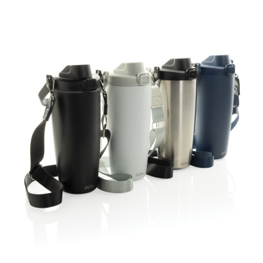 Logotrade promotional merchandise picture of: Avira Ayala RCS re-steel duosip lockable crossbody tumbler