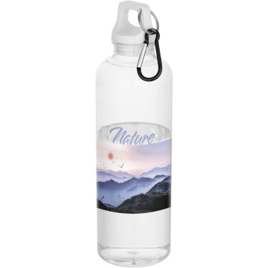 Logo trade promotional products image of: Oregon 750 ml RCS recycled plastic water bottle with carabiner