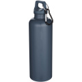 Oregon 750 ml solid colour RCS recycled plastic water bottle with carabiner, Hale Blue