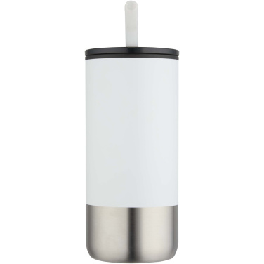 Logotrade promotional merchandise photo of: Grayson 480 ml RCS recycled insulated tumbler with straw