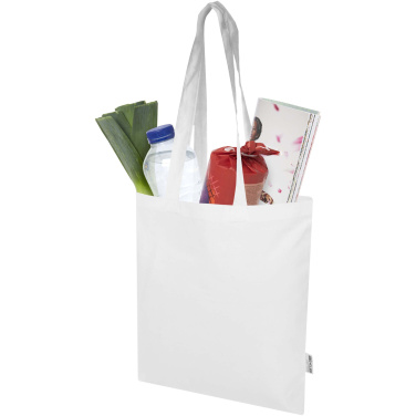 Logotrade corporate gift image of: Peru Blend 180 g/m² GRS recycled cotton tote bag 7L