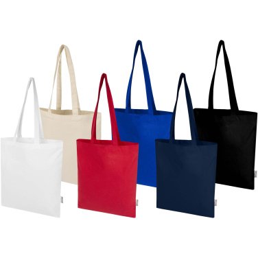 Logo trade promotional items picture of: Peru Blend 180 g/m² GRS recycled cotton tote bag 7L