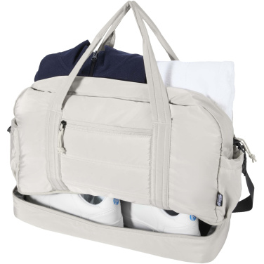 Logotrade promotional merchandise picture of: Puffer GRS recycled duffel bag with insulated bottom 30L