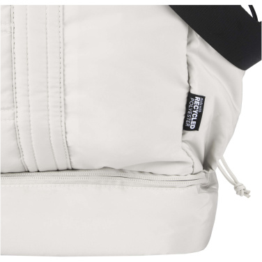 Logo trade promotional products picture of: Puffer GRS recycled duffel bag with insulated bottom 30L