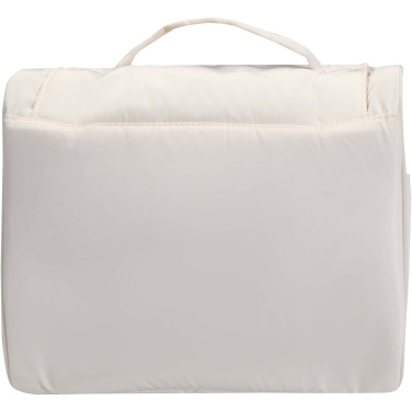 Logo trade promotional products image of: Puffer GRS recycled hangable toiletry bag 8L