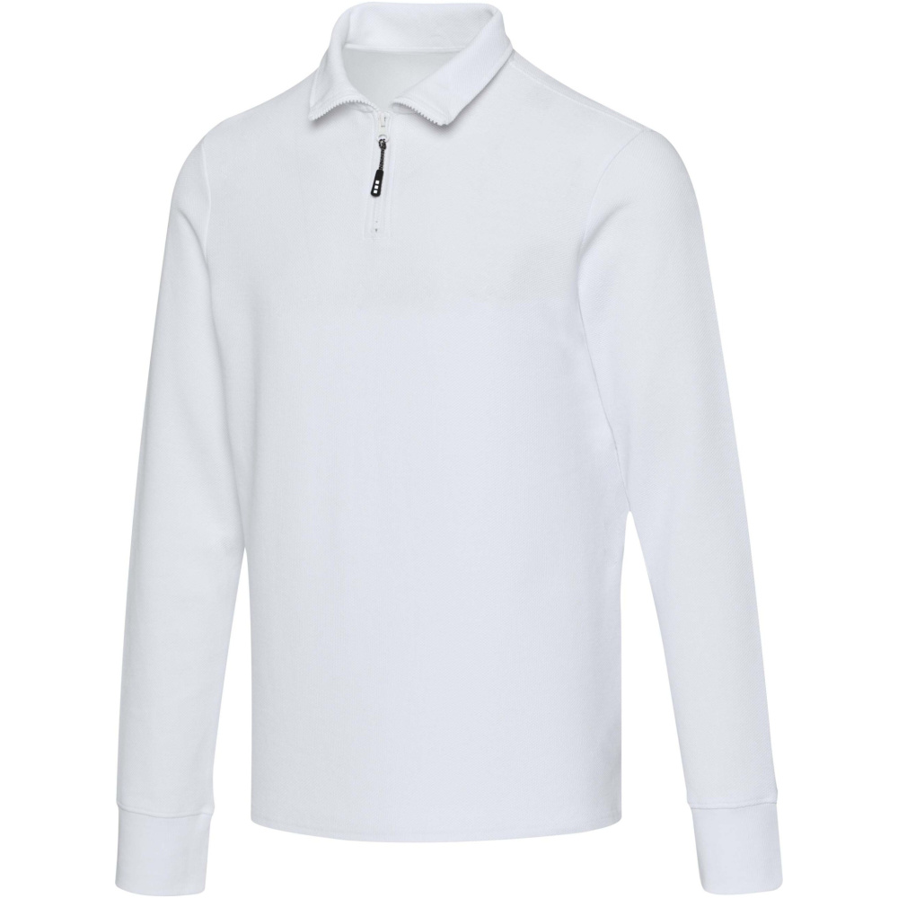 Logotrade promotional item image of: Zeus long sleeve unisex half zip polo