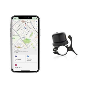 Logo trade corporate gift photo of: Bike finder Dual RCS bike bell with worldwide locating