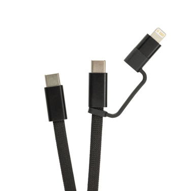 Logo trade promotional product photo of: Arc RCS recycled Ultra-thin 60W 2 in 1 magnetic cable