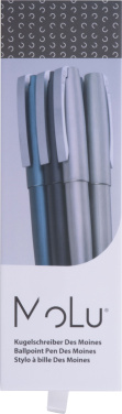 Logo trade business gifts image of: Metal ballpoint pen Des Moines MoLu