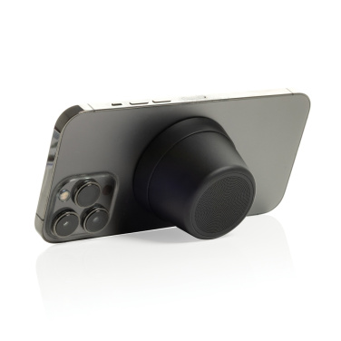 Logo trade promotional products image of: Nivio RCS recycled aluminum magnetic 5W Speaker