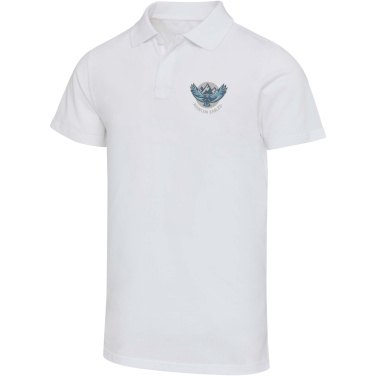 Logo trade promotional gifts image of: Graphite 180 g/m² short sleeve unisex OCS organic polo