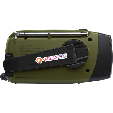 Logo trade corporate gifts picture of: Avior RCS recycled plastic emergency radio