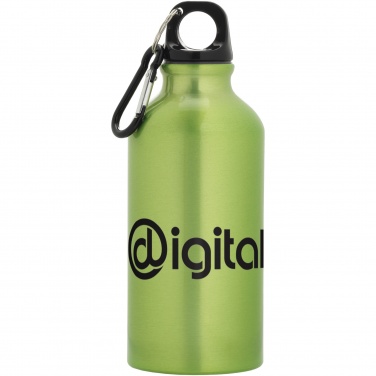 Logo trade meene pilt: Oregon 400 ml alumiiniumist veepudel karabiiniga
