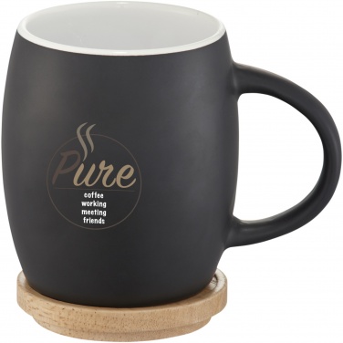 Logotrade ärikingi foto: Kolde 400 ml keraamiline kruus puidust alusega