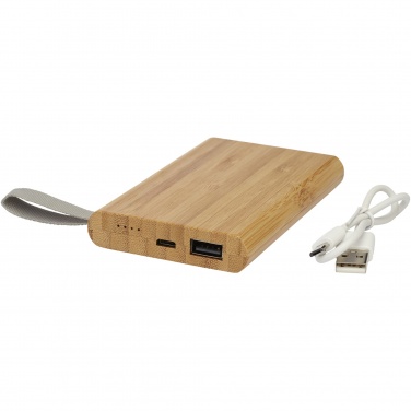 Logotrade firmakingi foto: Tulda 5000 mAh bambusest akupank