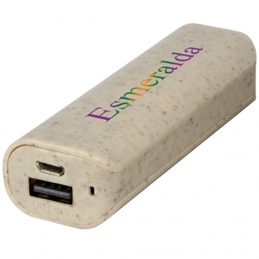 Logotrade ärikingituse foto: Yoko 1200 mAh nisuõlgedest elektripank