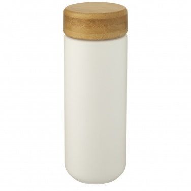 Logo trade reklaamkingitused foto: Lumi 300 ml keraamiline termoskruus bambusest kaanega