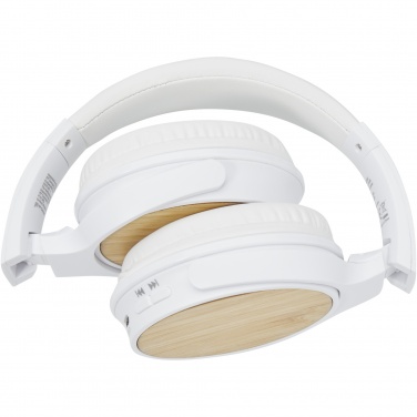 Logo trade firmakingi pilt: Athose bambusest Bluetooth® kõrvaklapid mikrofoniga