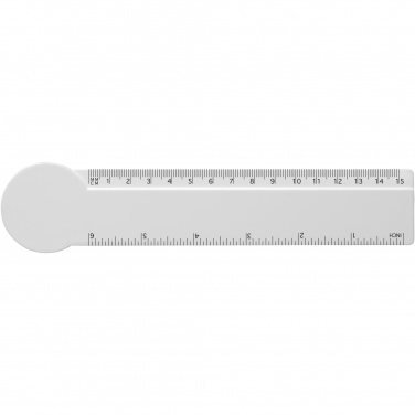 Logo trade firmakingi pilt: Tait 15 cm ringikujuline taaskasutatud plastikust joonlaud 
