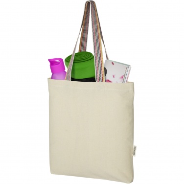 Logotrade meene foto: Rainbow 180 g/m² taaskasutatud puuvillast kandekott 5L