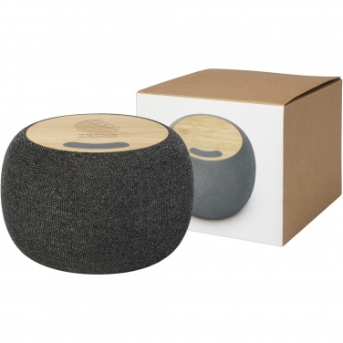 Logotrade ärikingi foto: Ecofiber bambusest/RPET Bluetooth® kõlar ja juhtmevaba laadimisalus