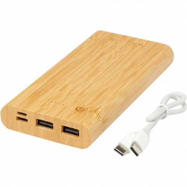Logotrade ärikingituse foto: Tulda 10 000 mAh bambusest akupank