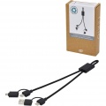 Connect 6-ühes RCS 45 W kiirlaadimis- ja andmeedastuskaabel, Täiesti must