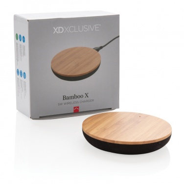 Logotrade ärikingi foto: Bamboo X 5W juhtmevaba laadija