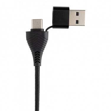 Logotrade ärikingituse foto: Link RCS-i taaskasutatud plastist ja bambusest kahe sisendiga USB-jaotur