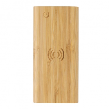 Logotrade firmakingitused pilt: Bambusest 8000 mAh 5W juhtmevaba akupank