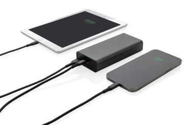 Logotrade reklaamtoote foto: Terra RCS taaskasutatud 20 W alumiiniumist akupank 20 000 mAh