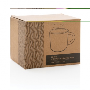 Logo trade reklaamkingituse pilt: Vintage keraamiline kruus 280ml