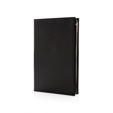 Logotrade ärikingituse foto: Tõmblukuga taskuga Swiss Peak A5 PU-märkmik