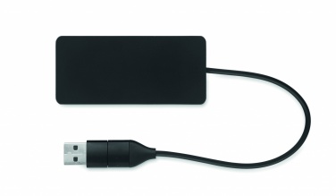 Logo trade firmakingi pilt: 3-pordiline USB-jaotur 20 cm kaabliga