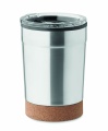 Topeltseinaga termoskruus, 300 ml, korgist alusega, Matt Silver