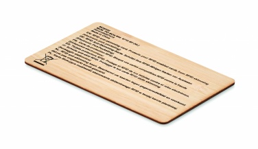 Logo trade ärikingituse pilt: RFID-kaart bambusest materjalist