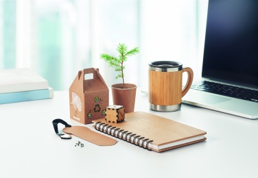Logo trade reklaamtoote pilt: A5 männipuu GROWNOTEBOOK™