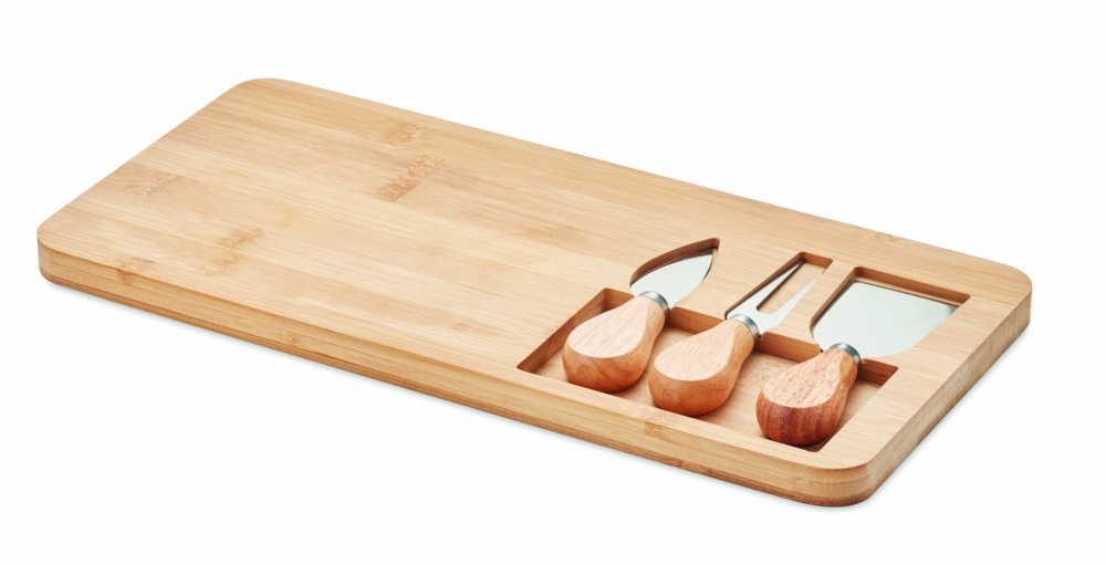 Logotrade ärikingitused pilt: Bamboo Cheese lauakomplekt Leipzig