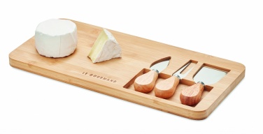 Logotrade reklaamtoote foto: Bamboo Cheese lauakomplekt Leipzig