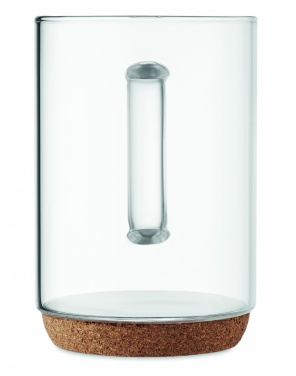 Logotrade reklaamtoote foto: Korgipõhjaga klaaskruus 400ml