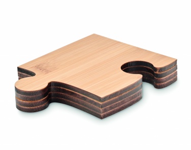 Logo trade firmakingi pilt: Puzzle kujuliste tassialuste komplekt