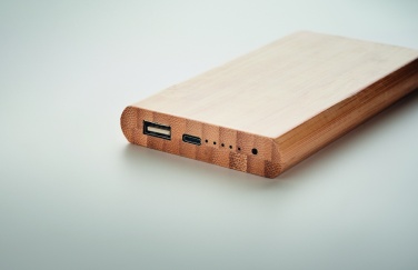 Logotrade reklaamkingid pilt: 6000 mAh bambusest akupank