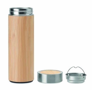 Logotrade ärikingid pilt: Bambusest topeltseintega termos 400ml