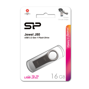 Logo trade reklaamkingituse pilt: Pendrive 3.0 Silicon Power JEWEL J80 TITANIUM 16GB